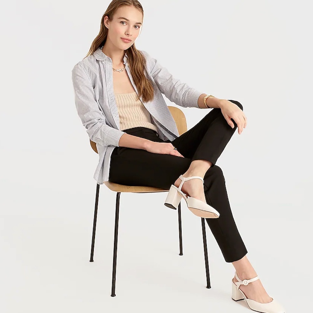 J.Crew Cameron Slim Cropped Pant in Four Season Stretch 00P